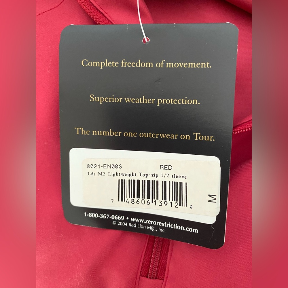 ZERO.. WOMENS Red Half-Zip Jacket - Picture 15 of 16